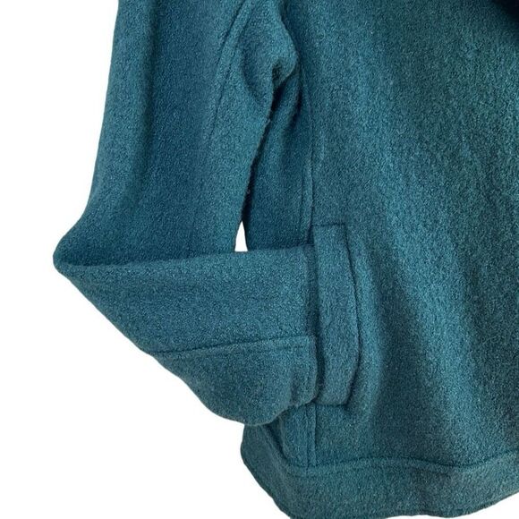 TAHARI Forest Green Wool Blend Sweater Jacket Size Small - Picture 6 of 9